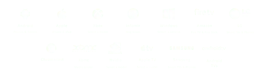 GadgetBay Streaming running on TVs, phones, tablets and laptops
