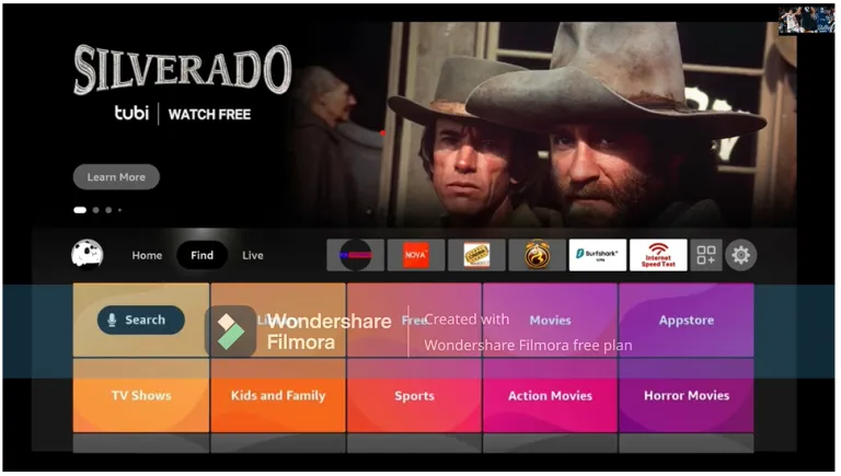 Firestick / Fire TV β Open Find β Search from the home screen